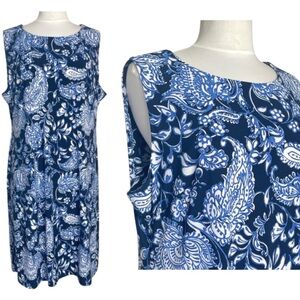 Tommy Hilfiger Floral-Print Sleeveless Shift Dress | Sleeveless, Midi | size 16